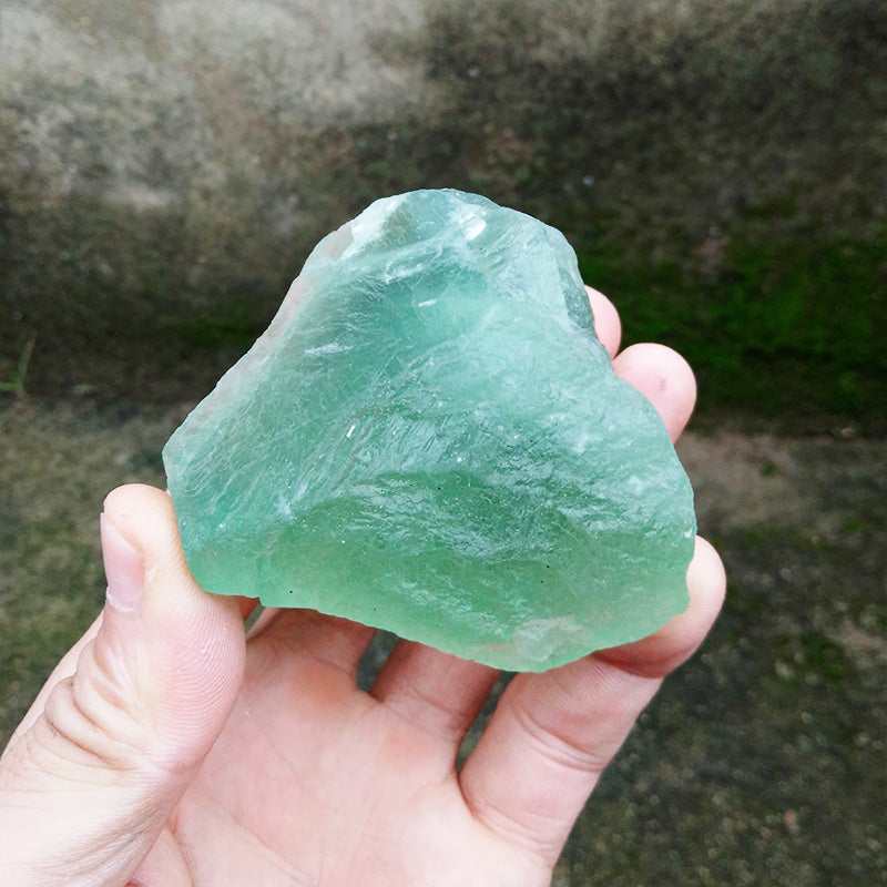 Fluorita verde natural brasileña Mineral Cristal Divulgación científica Piedra de cristal natural