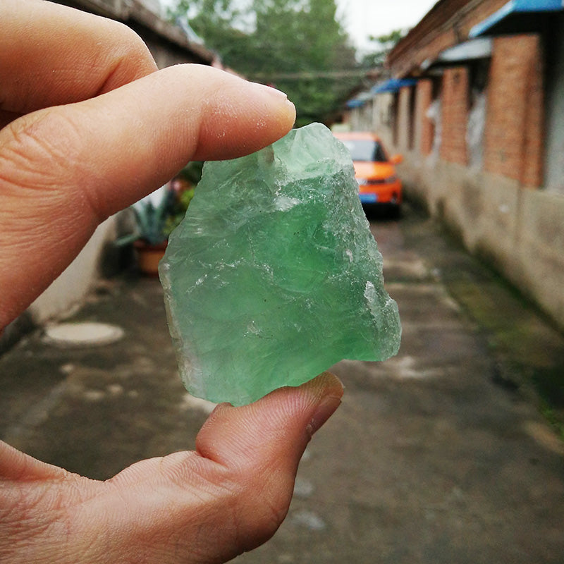 Fluorita verde natural brasileña Mineral Cristal Divulgación científica Piedra de cristal natural
