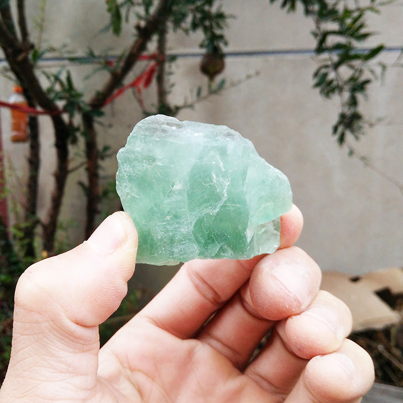Fluorita verde natural brasileña Mineral Cristal Divulgación científica Piedra de cristal natural
