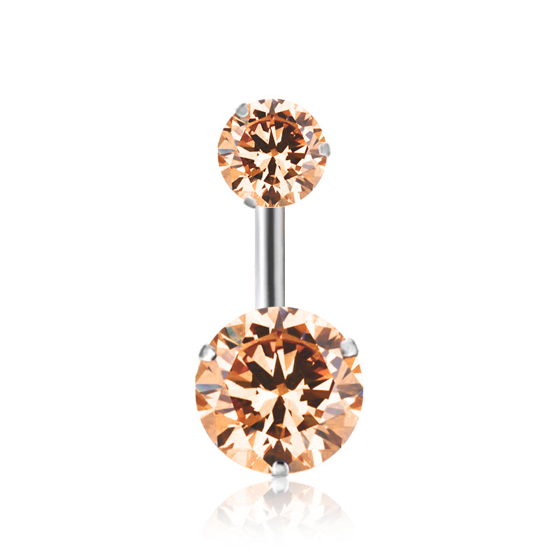 Stahlfarbe Bauchnabelpiercing Punk Bauchnabel Schnalle Körperschmuck