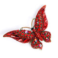 Broche grande de mariposa de cristal de animales de moda