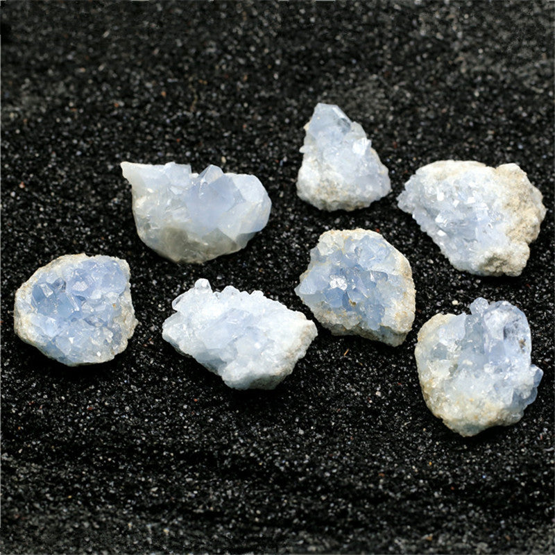 Natürlicher Kristall Rohstein Coelestin Kyanit Bruchstein Blauer Kristall Dekoration