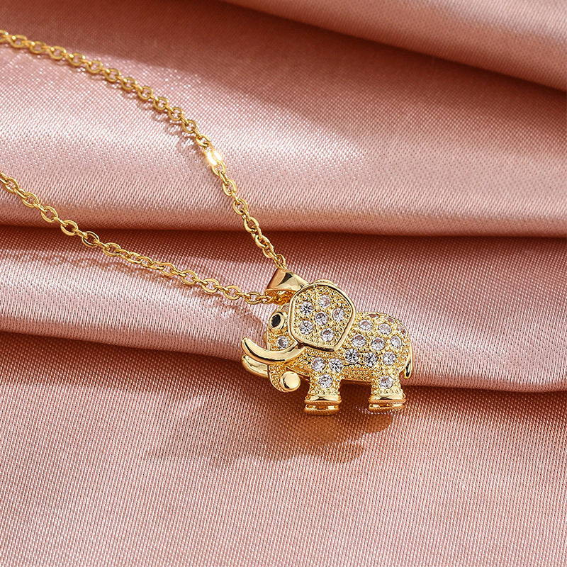 Mode Elefant Anhänger Halskette für Frauen