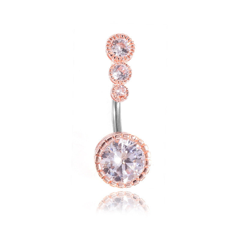 Navel-Ring Barbell Belly-Button Piercing Stainless-Steel Ombligo Stud Body-Jewelry Women
