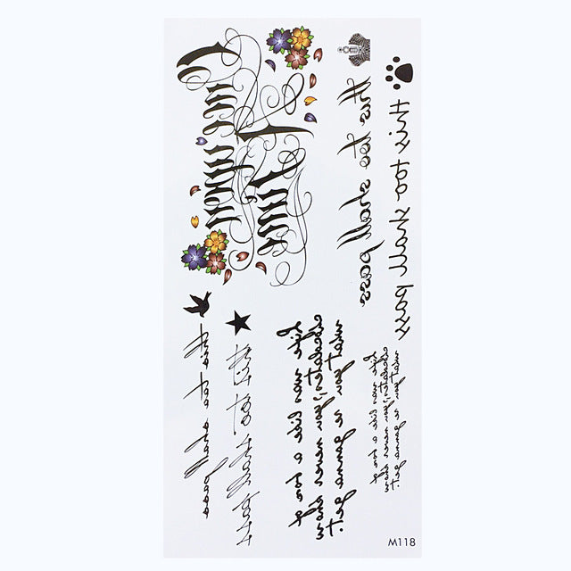 Pegatinas de Tatuajes Impermeables para Brazos