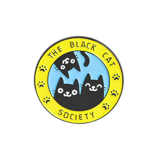 Insignia de pata de gato, pata de perro, caricatura de cariño