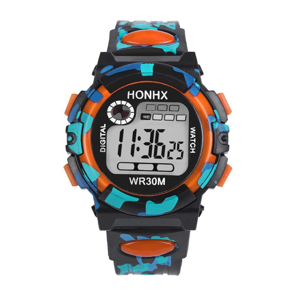 Digitale Chronographen-Kalender-wasserdichte Einaugen-Tarn-Sportuhr