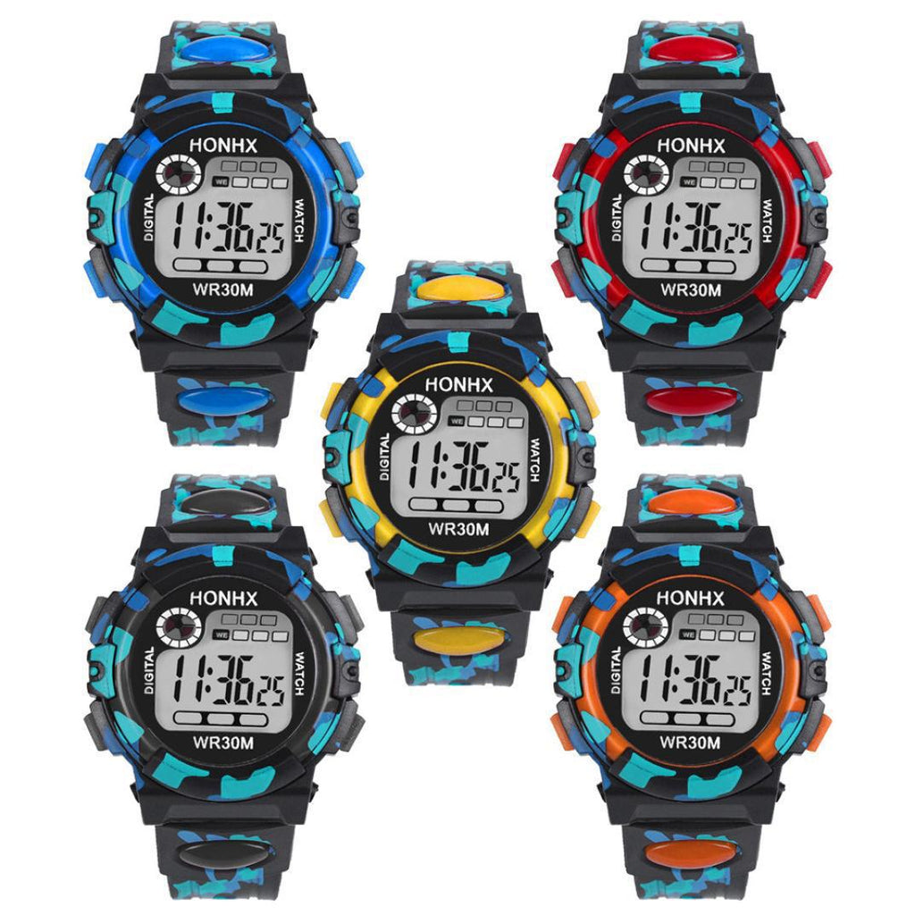 Digitale Chronographen-Kalender-wasserdichte Einaugen-Tarn-Sportuhr