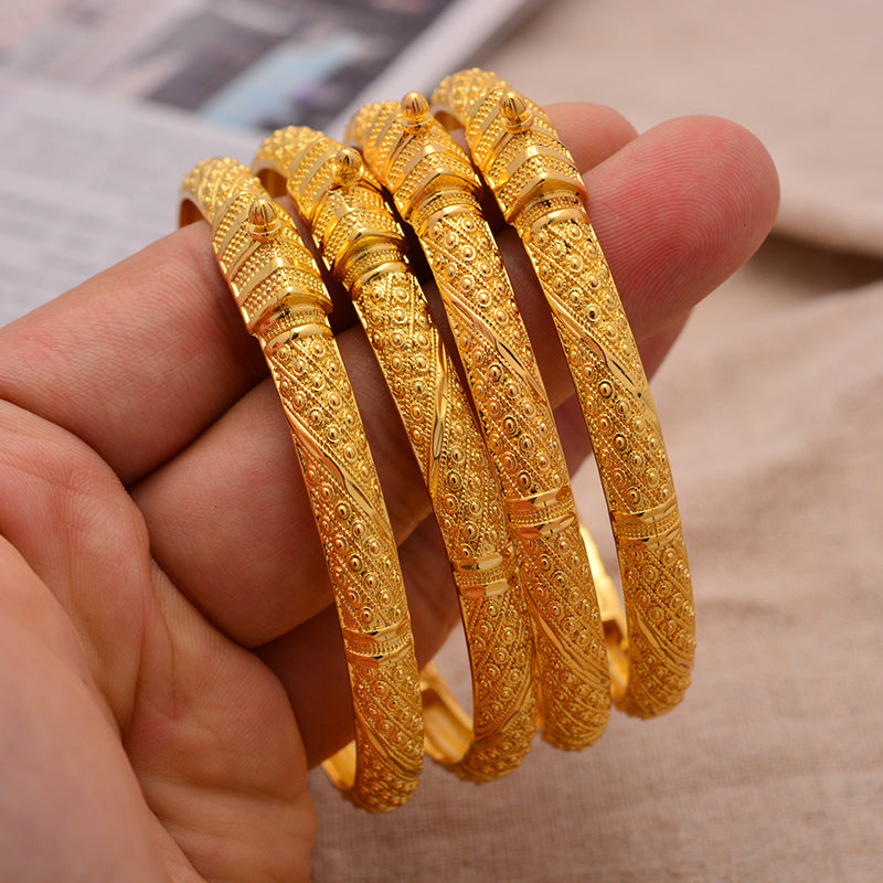 Pulsera etíope color oro