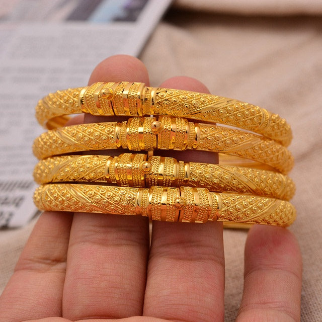 Pulsera etíope color oro