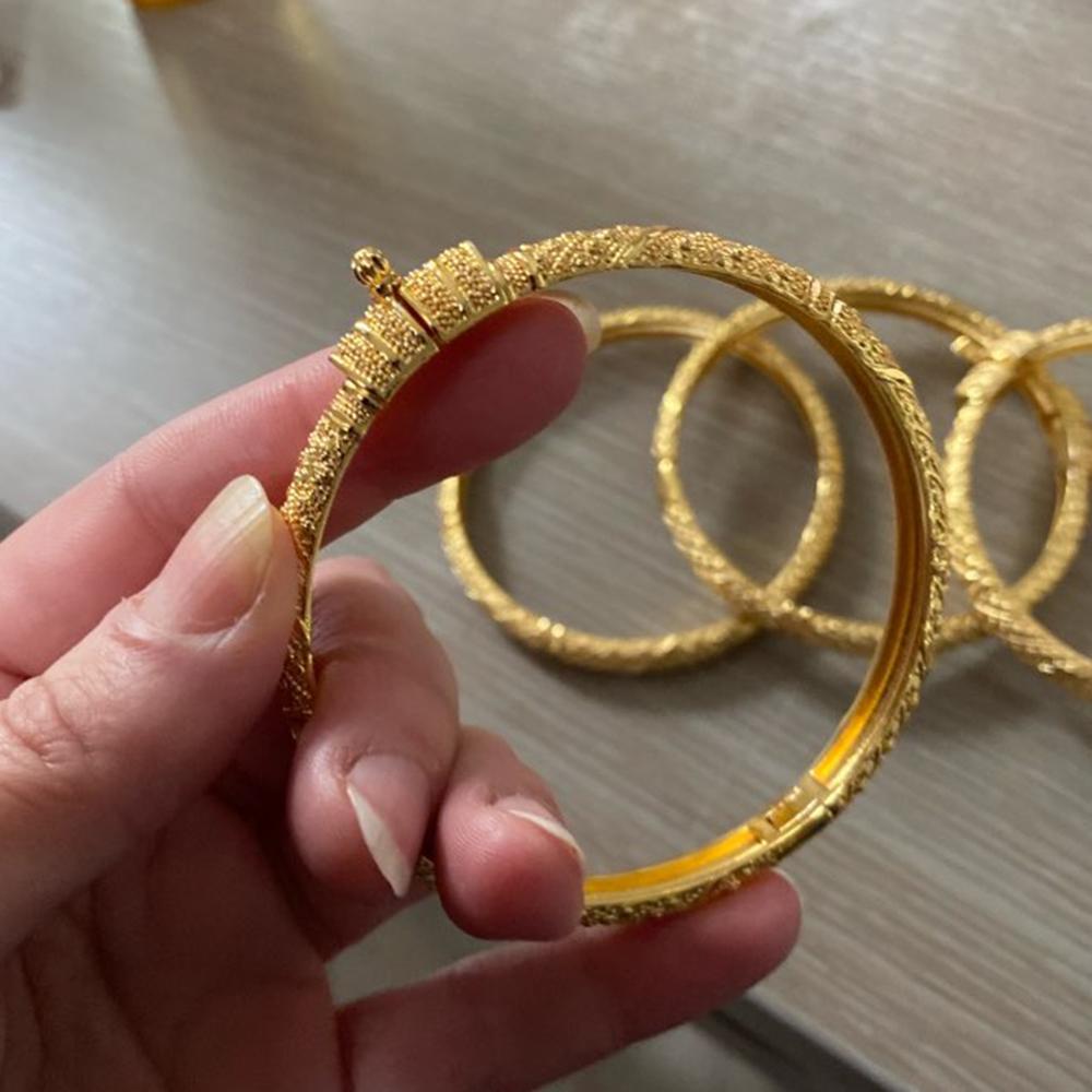 Pulsera etíope color oro