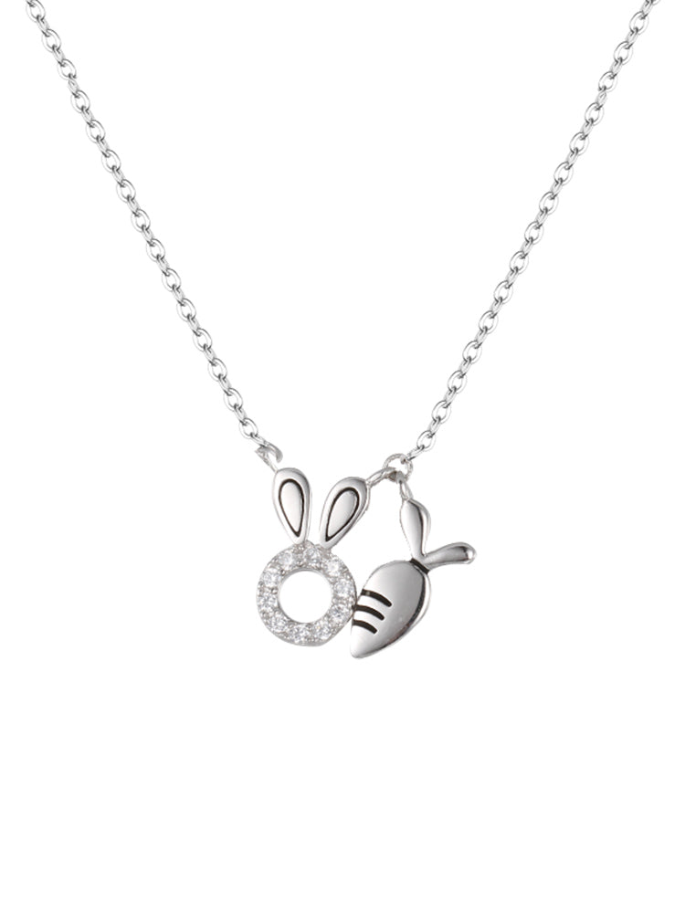Neueste 18K vergoldete Hasen-Halskette – Süßes Geschenk, Trendschmuck für Mädchen