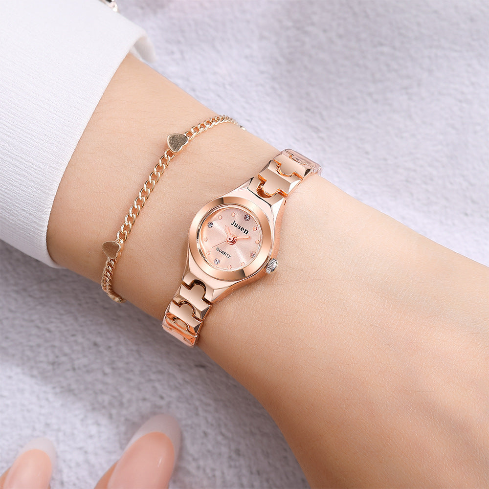 Kleine und feine Armband-Quarzdameuhr