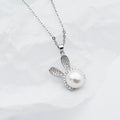 Luxury Cute Rabbit With Pearl Jewelry