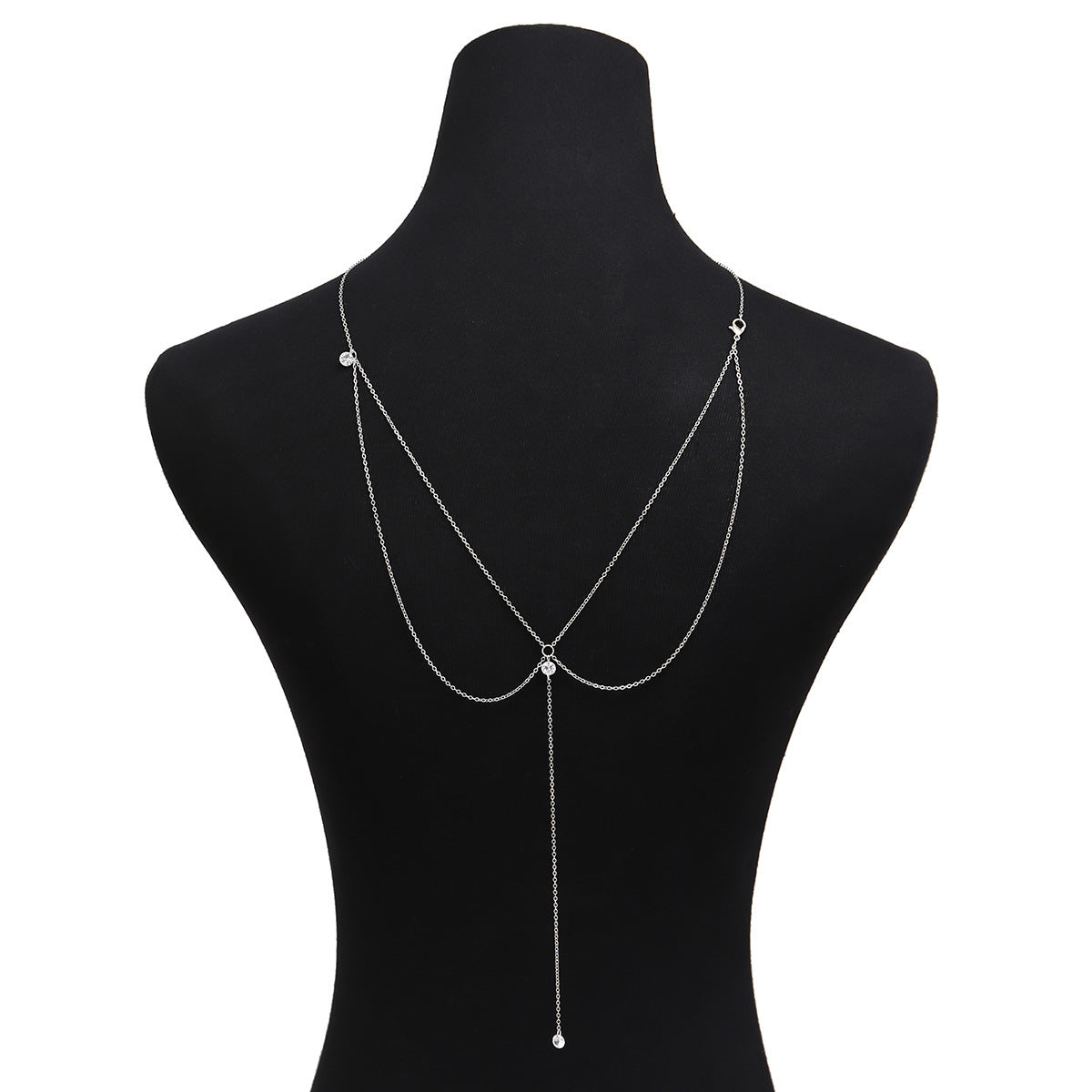Mode Neue Halskette Rücken Kette Einfache Sexy Quaste Körperkette Street Halskette