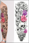 Adhesivo de tatuaje para el brazo, adhesivo de tatuaje de brazo completo
