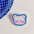 Kreative Cartoon Acryl Brosche Mädchen Accessoires Kleidung Tasche Anhänger