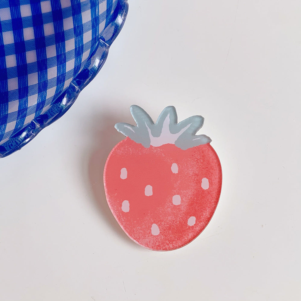 Kreative Cartoon Acryl Brosche Mädchen Accessoires Kleidung Tasche Anhänger
