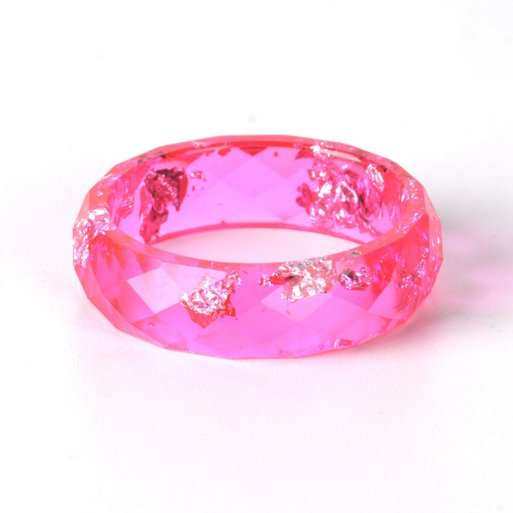 Harz Goldfolienring DIY handgefertigter Trockenblumen Epoxidring