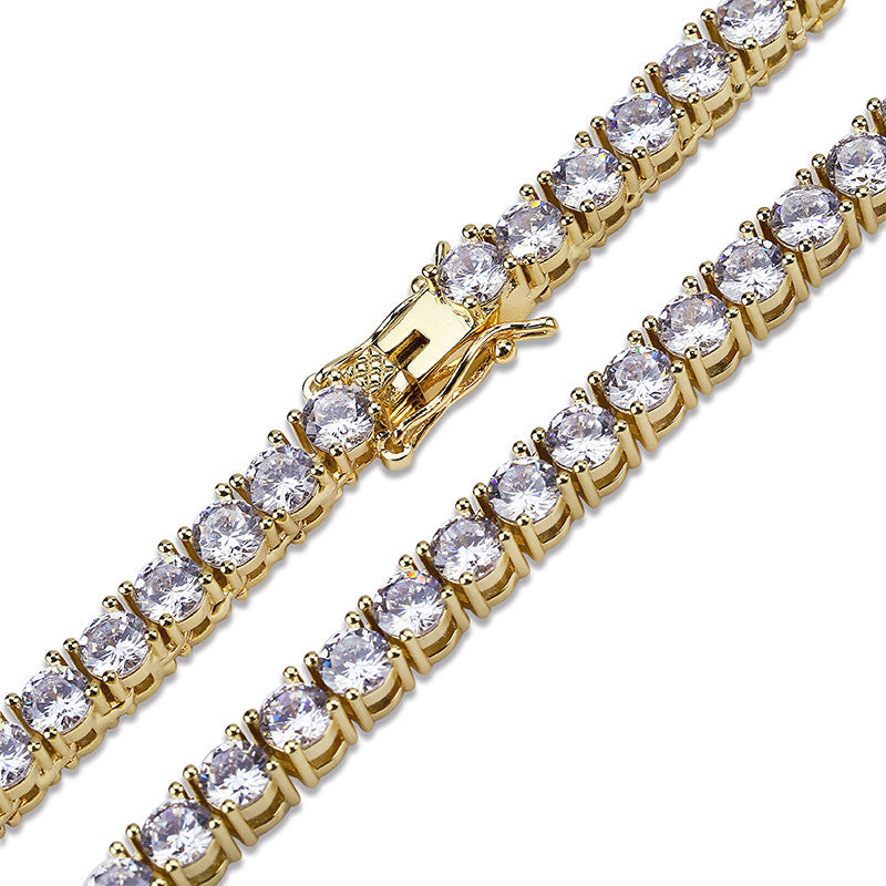Mikro-intarsiertes Zirkonia 5mm Tennis-Kette