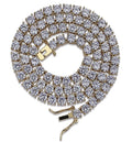 Mikro-intarsiertes Zirkonia 5mm Tennis-Kette