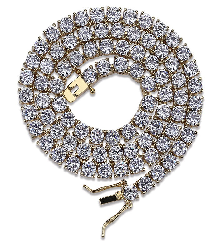 Micro-inlaid Zircon 5mm Tennis Chain