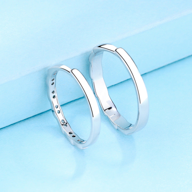 Sterling Silber Paarringe für Damen und Herren