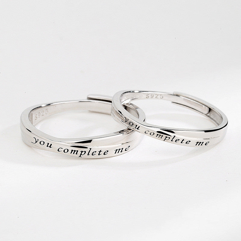 S925 Sterling Silber Partnerringe