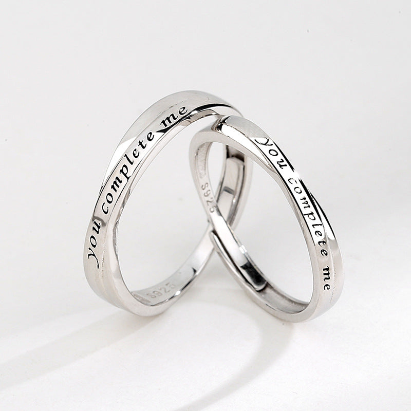 S925 Sterling Silber Partnerringe