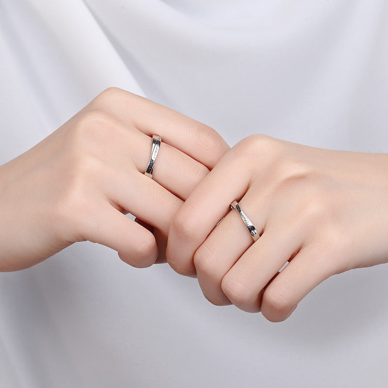 S925 Sterling Silber Partnerringe
