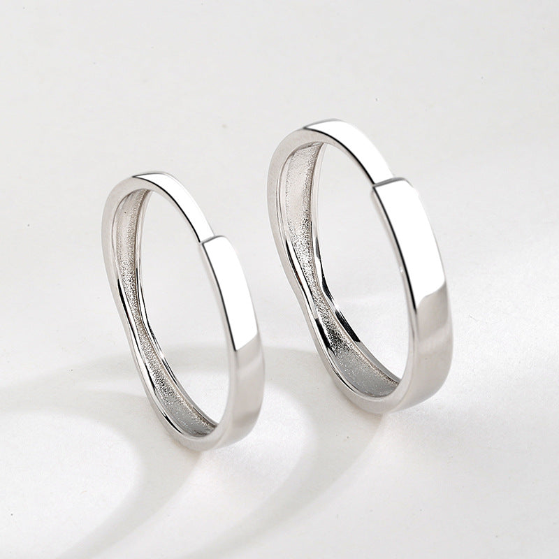 S925 Sterling Silber Partnerringe