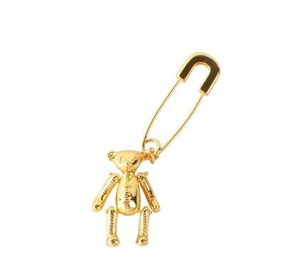 Abs Ambush Ins Super Fire Earrings Earrings Earrings Pin Brooch Rabbit Cubs Hip Hop Trendy Men And Women Personality