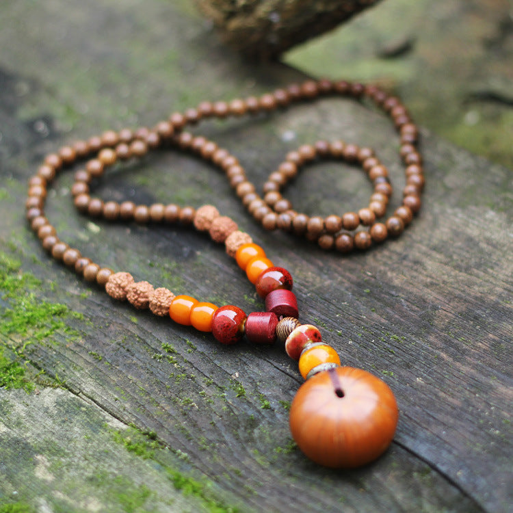 Handgemachte buddhistische Perlen Buddhistische Halskette