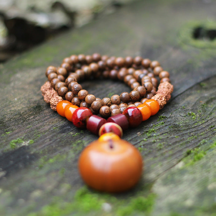 Handgemachte buddhistische Perlen Buddhistische Halskette