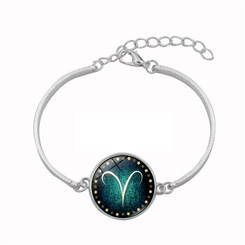 Mode 12 Sternzeichen Armband für Herren Damen Widder Jungfrau
