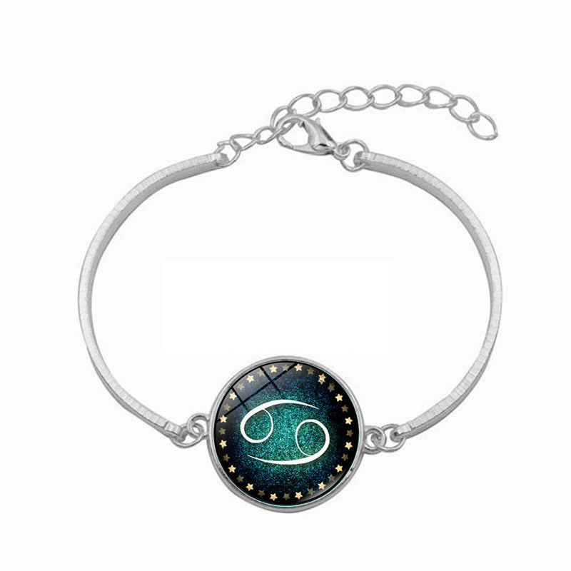 Mode 12 Sternzeichen Armband für Herren Damen Widder Jungfrau