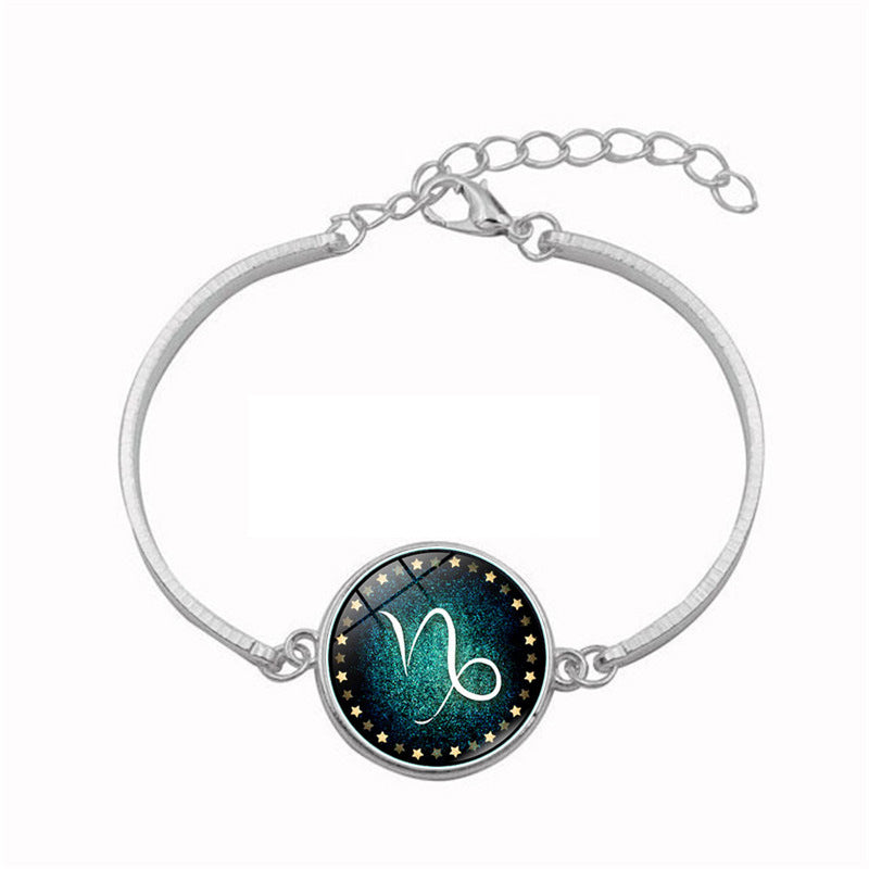 Mode 12 Sternzeichen Armband für Herren Damen Widder Jungfrau