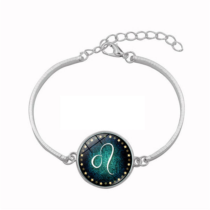 Mode 12 Sternzeichen Armband für Herren Damen Widder Jungfrau