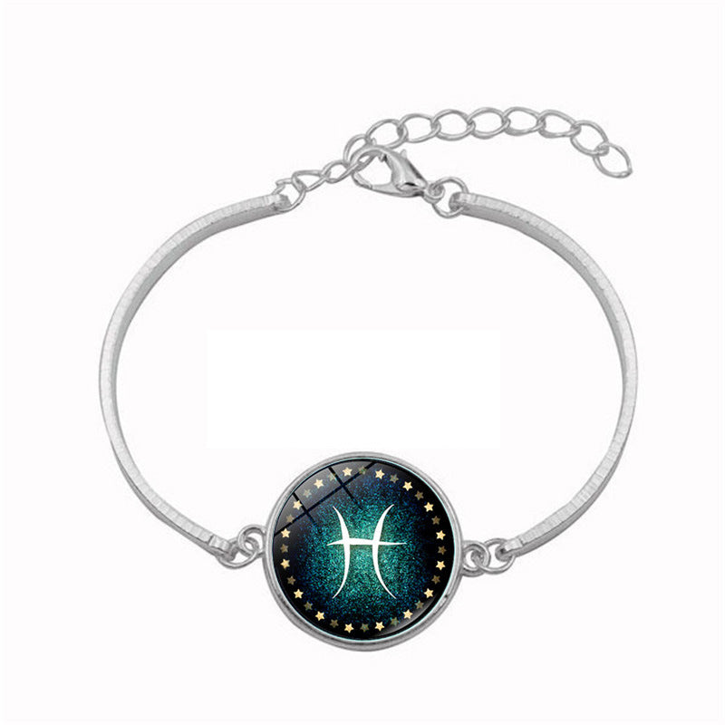 Mode 12 Sternzeichen Armband für Herren Damen Widder Jungfrau