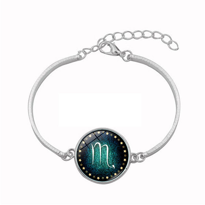 Mode 12 Sternzeichen Armband für Herren Damen Widder Jungfrau