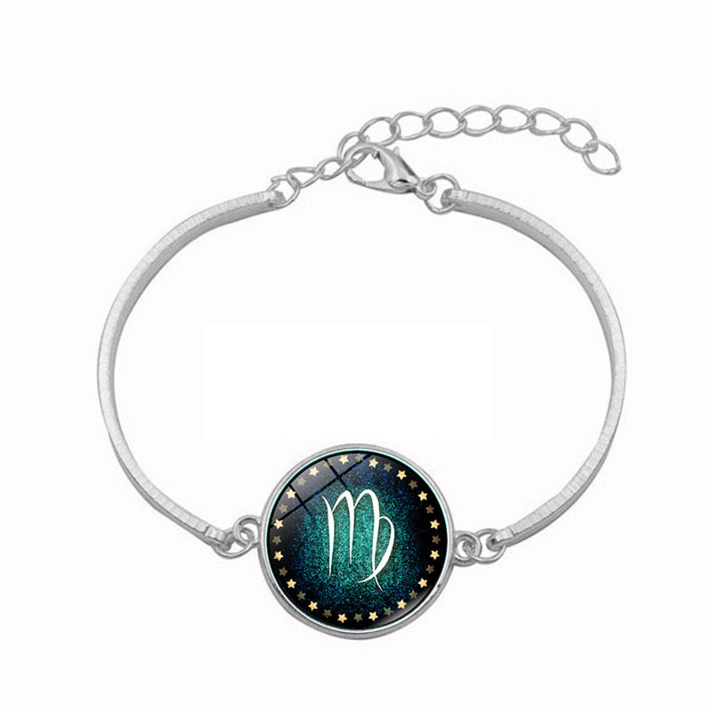 Mode 12 Sternzeichen Armband für Herren Damen Widder Jungfrau