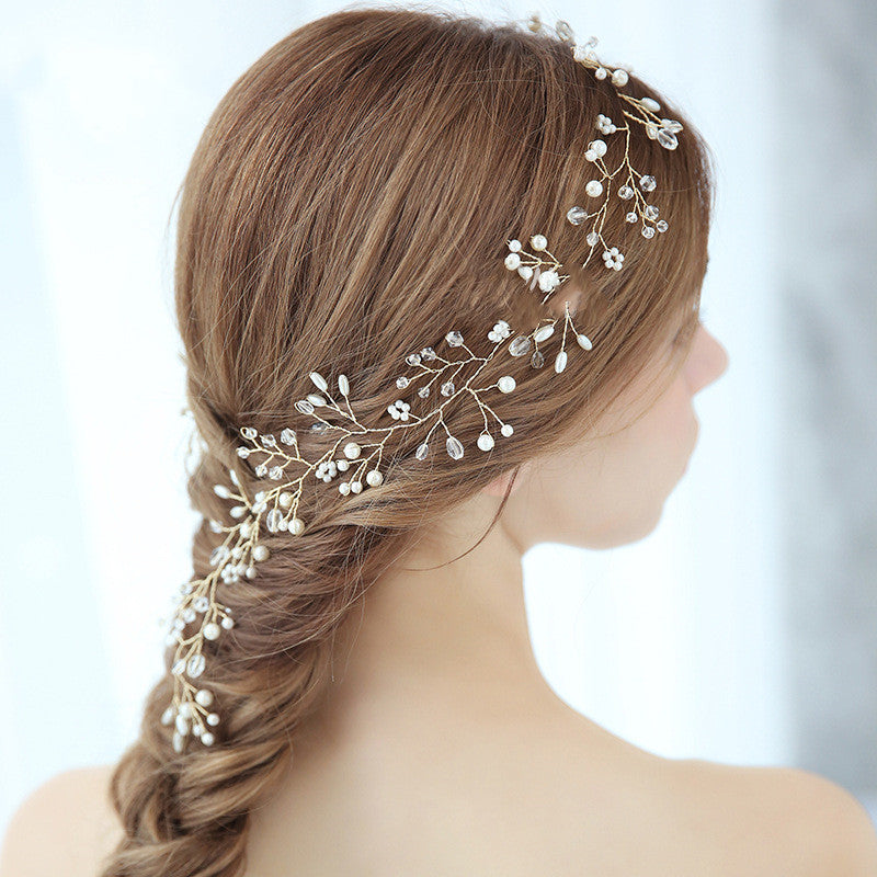 Perlenhaarband Fotostudio Hochzeitsreisefotografie Kleideraccessoires