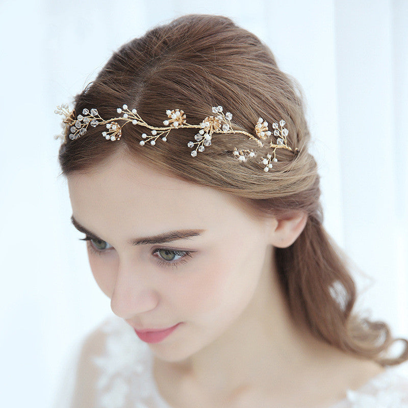 Perlenhaarband Fotostudio Hochzeitsreisefotografie Kleideraccessoires