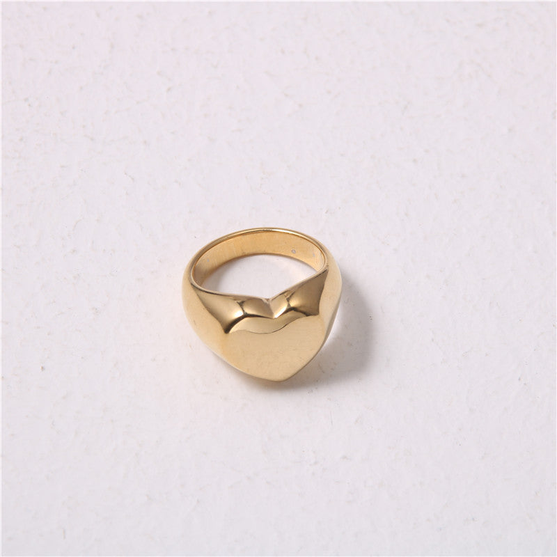 Trendige Damenschmuck Bestseller Süßes Loch Herz 18 Karat Vergoldet