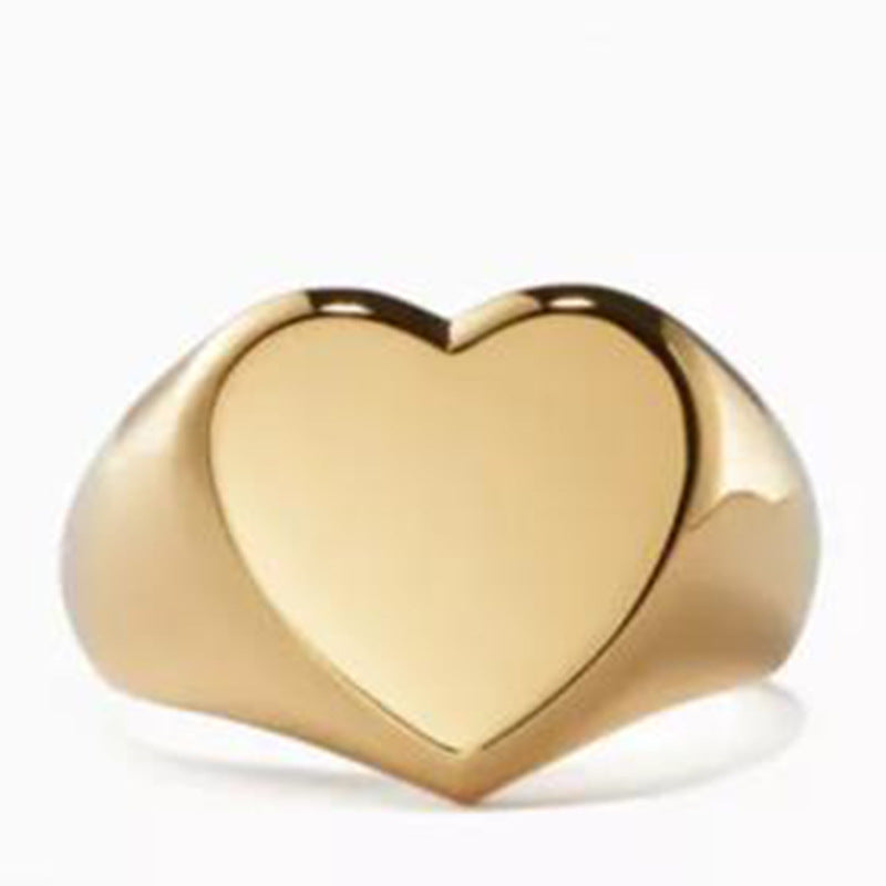 Trendige Damenschmuck Bestseller Süßes Loch Herz 18 Karat Vergoldet