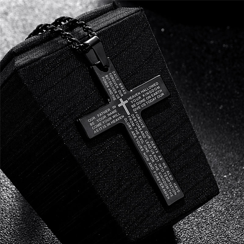 Vollständige Diamantkreuz-Anhänger-Halskette für Damen