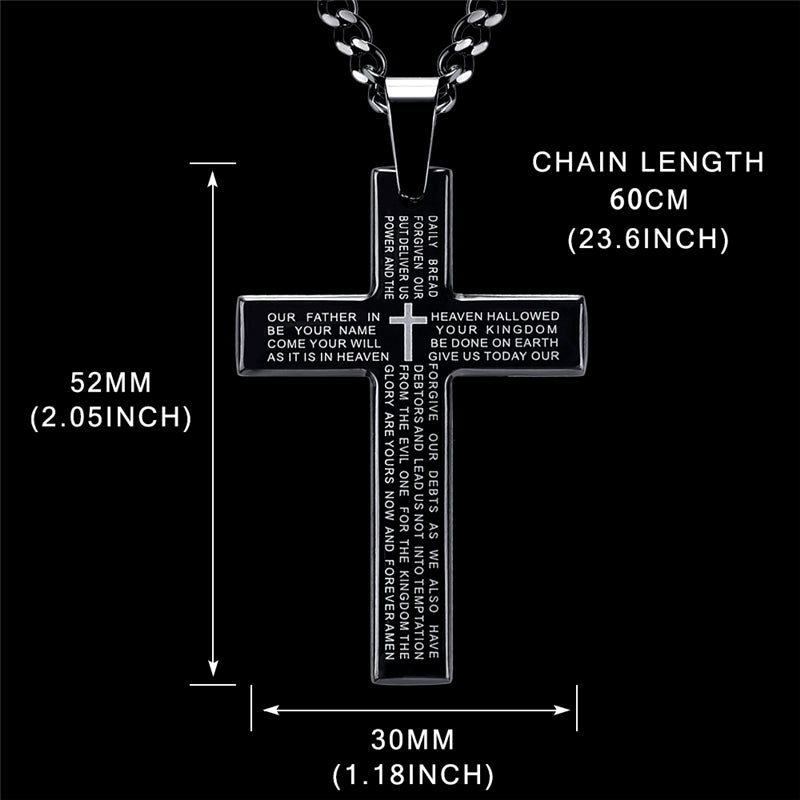 Vollständige Diamantkreuz-Anhänger-Halskette für Damen