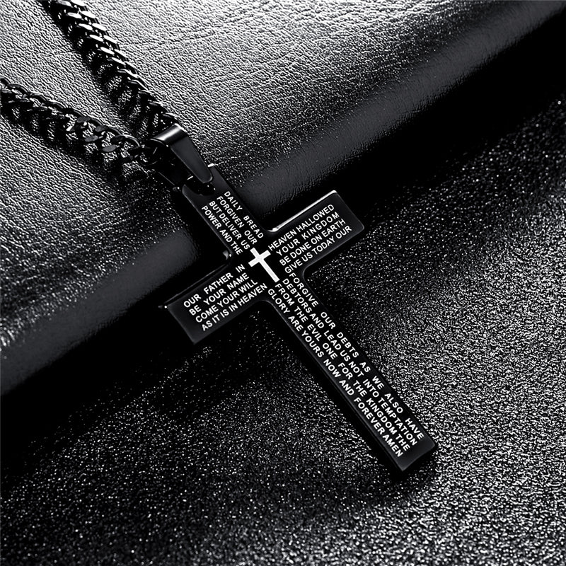 Vollständige Diamantkreuz-Anhänger-Halskette für Damen