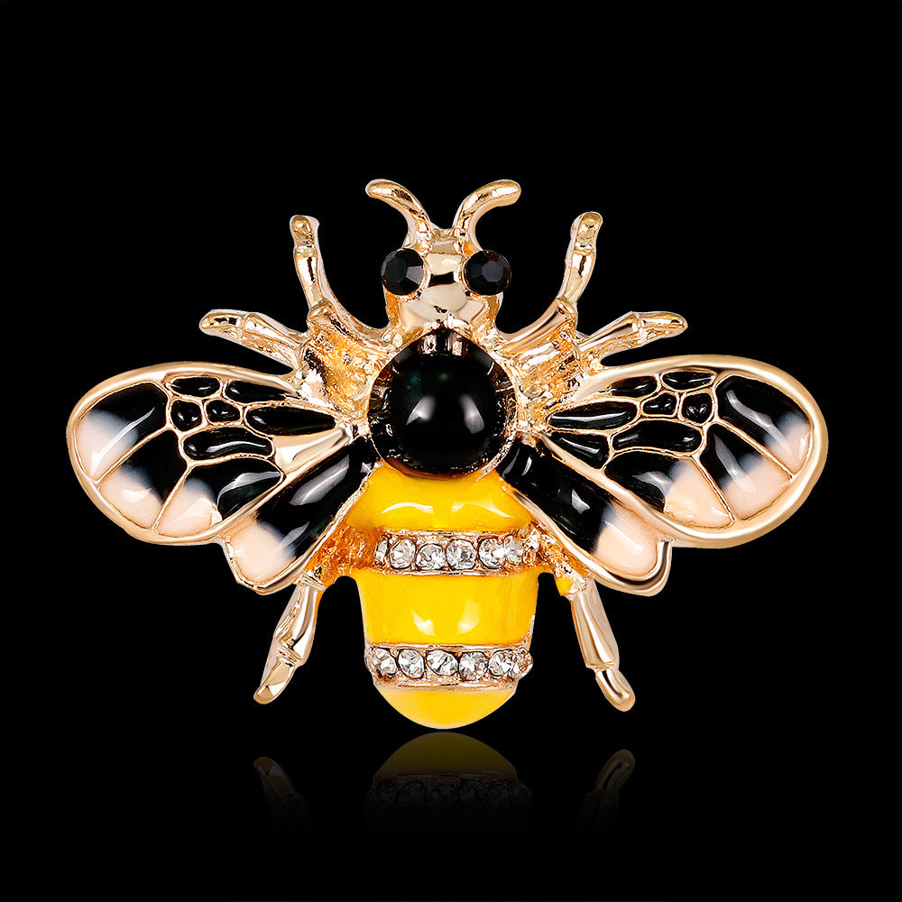 Wuli&baby Insekten Bienen Broschen Anstecker Metall Emaille Pins