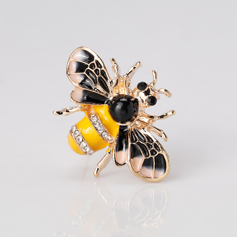 Wuli&baby Insekten Bienen Broschen Anstecker Metall Emaille Pins